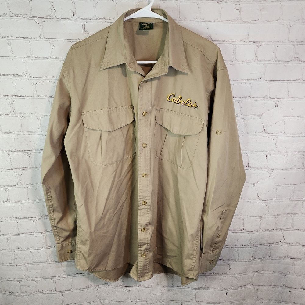 Men's Cabela's hunting longsleeve shirt, size Medium Tall